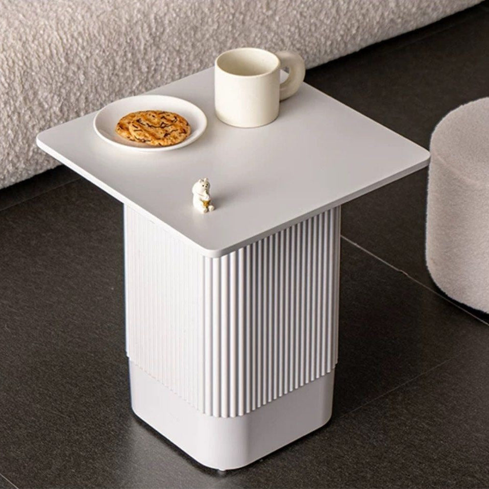 NEO Modern White Side Table
