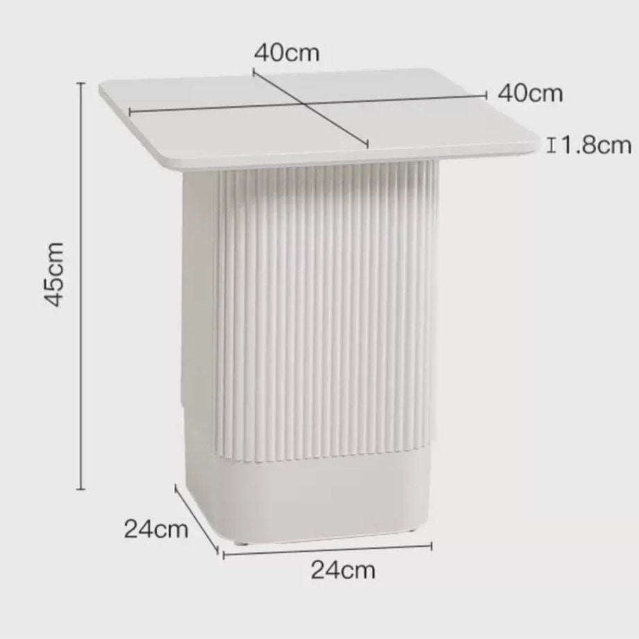 NEO Modern White Side Table