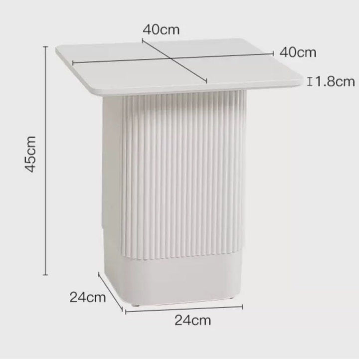 NEO Modern White Side Table