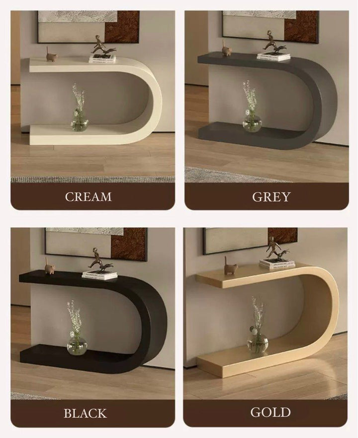 TIRZA Modern U Shaped Console Table