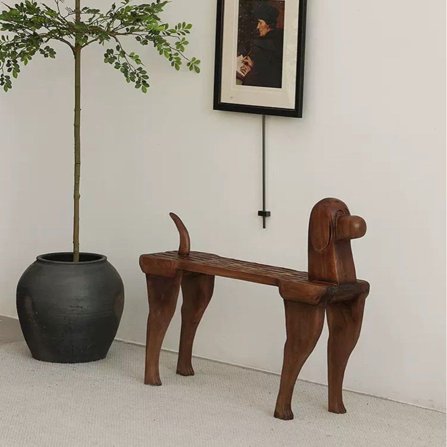 MARIN Eclectic Solid Wood Bench