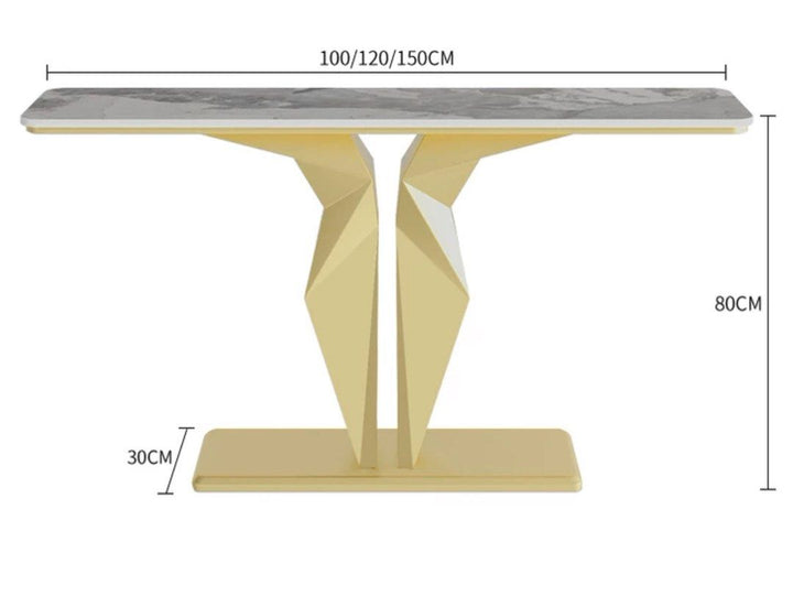 HELLA Modern Sintered Stone Console Table