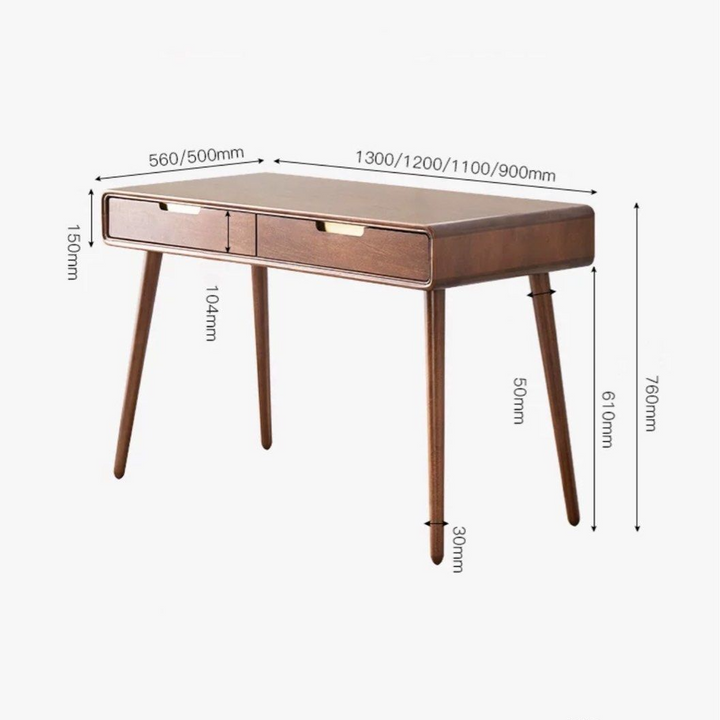 ODYSSEUS Solid Wood Study Table