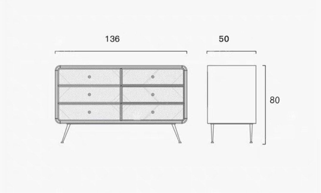 GABRIALIS Rustic Chest Of Drawers