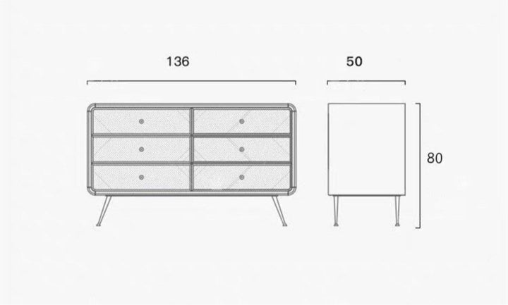 GABRIALIS Rustic Chest Of Drawers