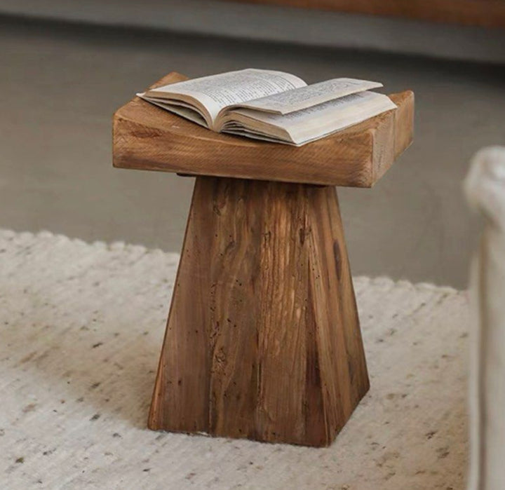 GELLERT Modern Solid Wood Side Table