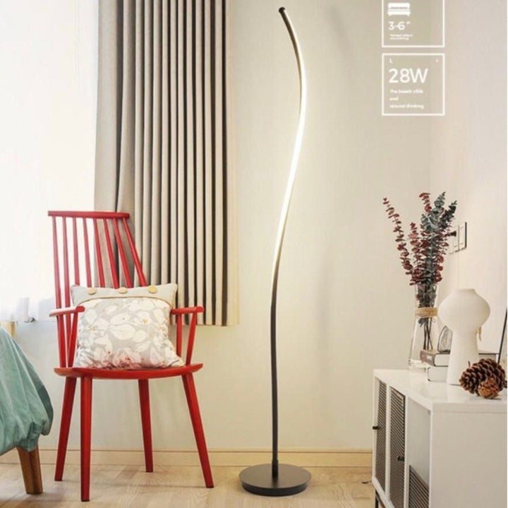 GRAKE Modern LED Swirl Standing Lamp