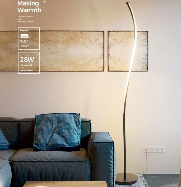 GRAKE Modern LED Swirl Standing Lamp