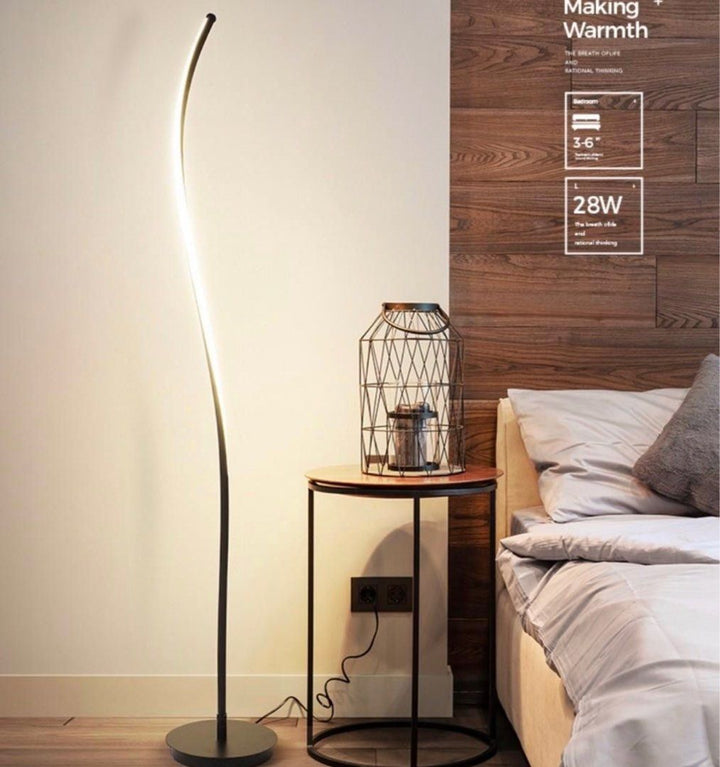 GRAKE Modern LED Swirl Standing Lamp