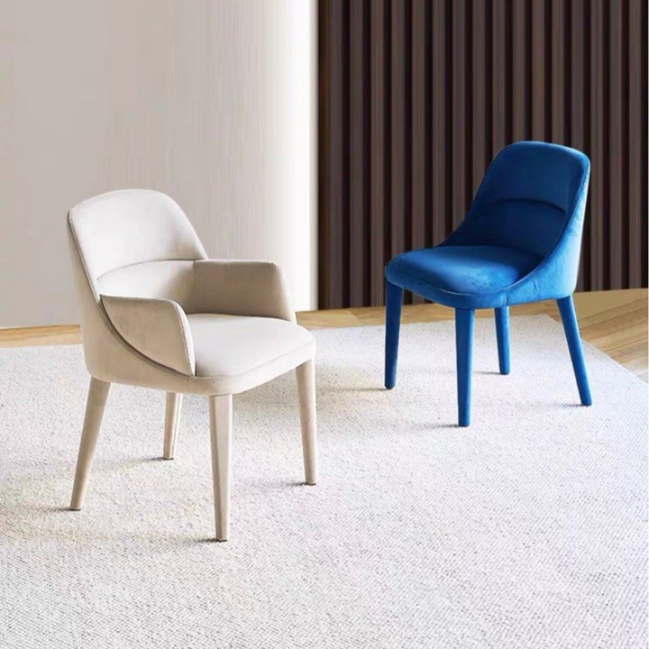 GYRE Modern Italian Leather Dining Chair