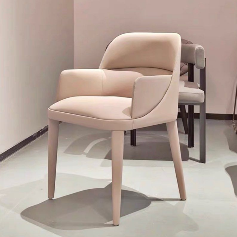 GYRE Modern Italian Leather Dining Chair