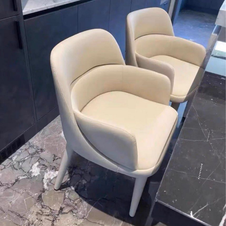 GYRE Modern Italian Leather Dining Chair