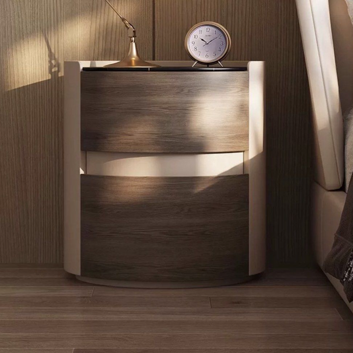 GRANDE Modern Walnut Bedside Table