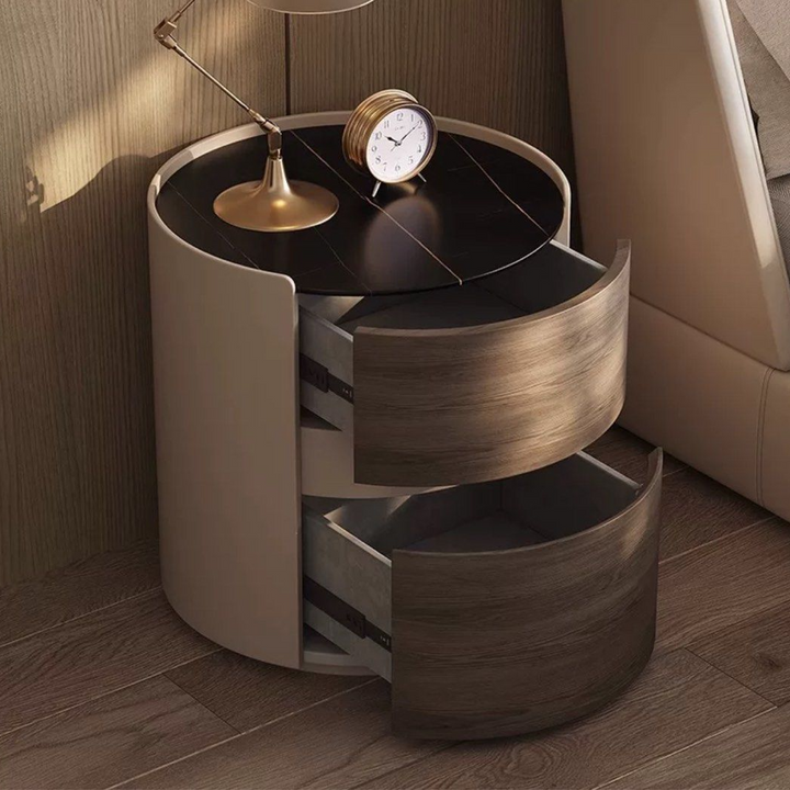 GRANDE Modern Walnut Bedside Table