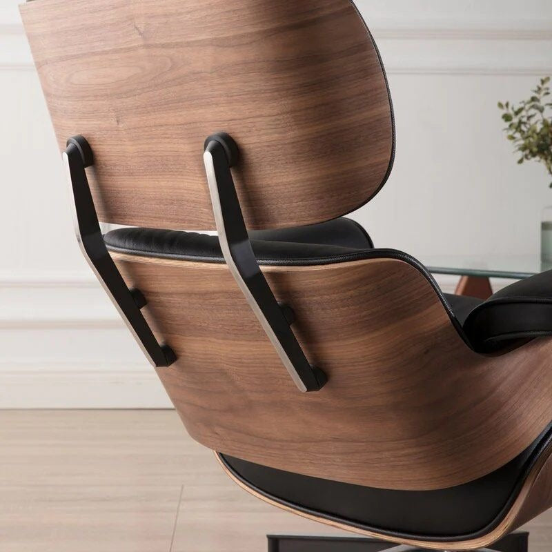 COLTON Leather Lounge Chair with Ottoman