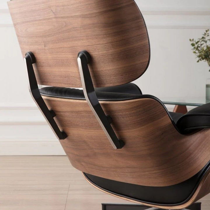COLTON Leather Lounge Chair with Ottoman