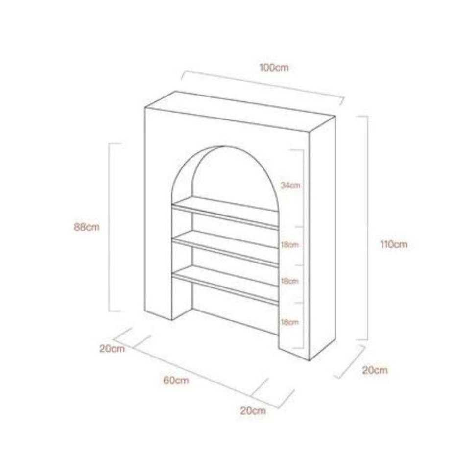 FERRO Vintage Fireplace Console Table