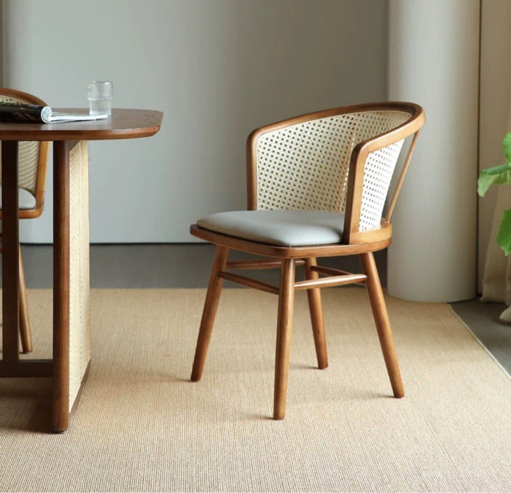ULIK Rustic Rattan Dining Chair
