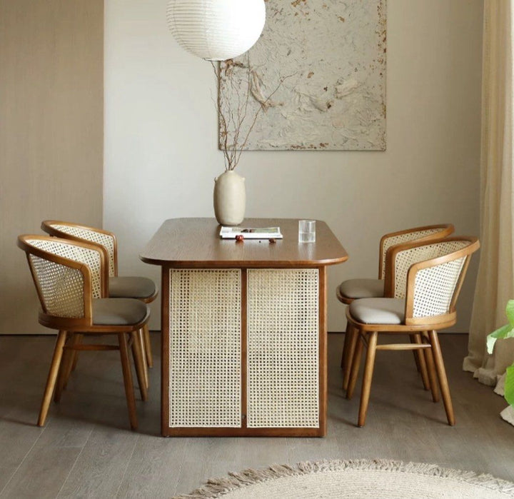 ULIK Rustic Rattan Dining Chair