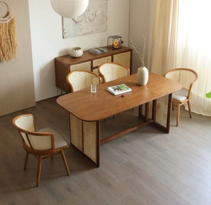 ULIK Rustic Rattan Dining Chair