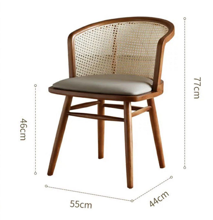 ULIK Rustic Rattan Dining Chair
