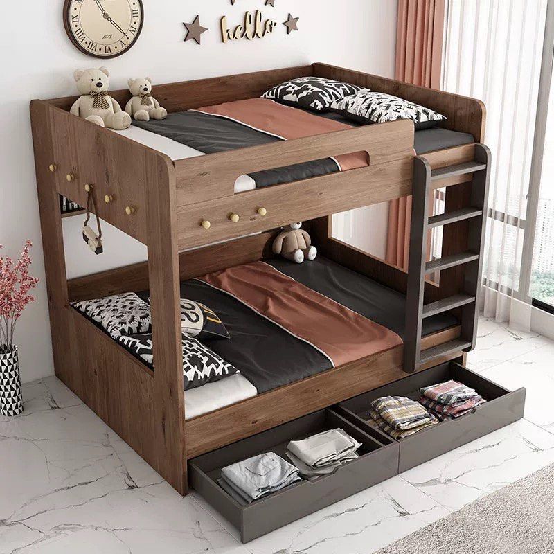 GREY Modern Double Decker Bedframe