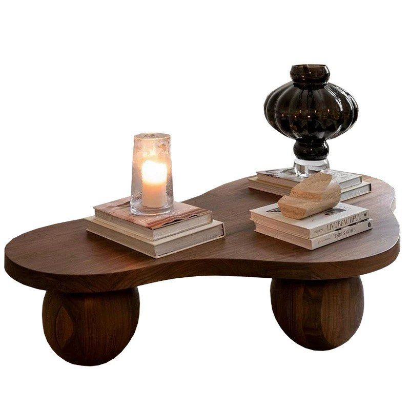 HADAS Modern Walnut Wood Coffee Table