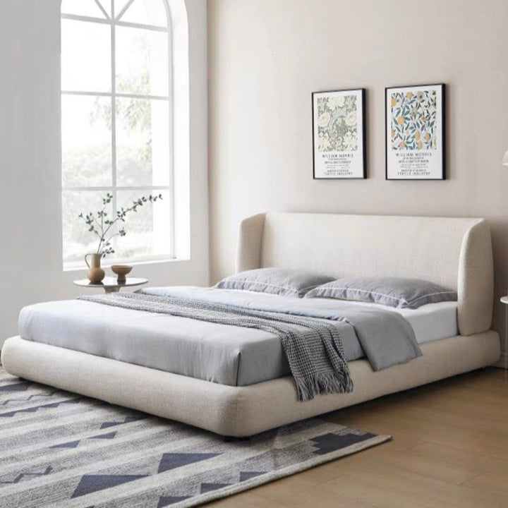 HADELE Modern Linen Bedframe