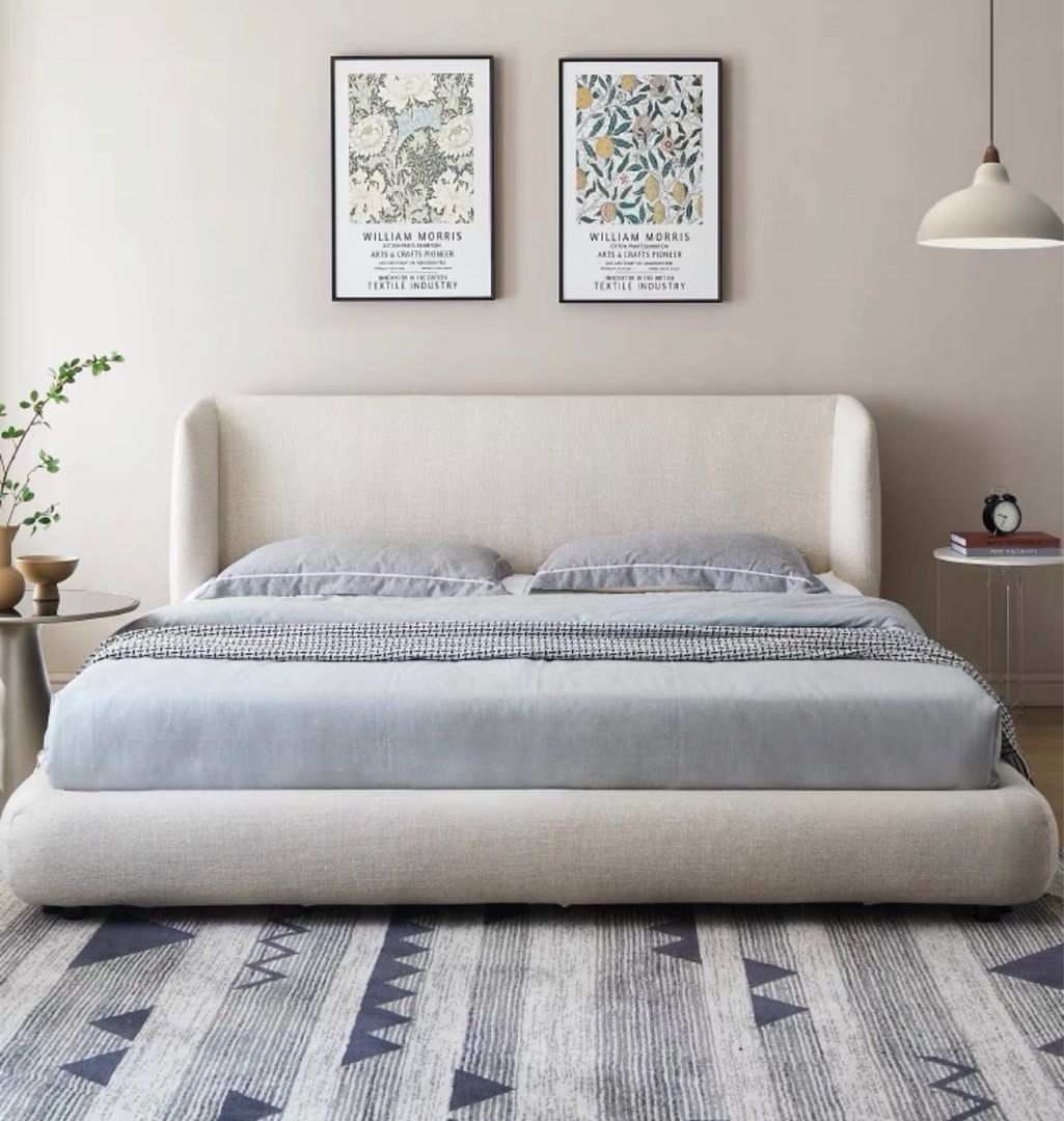 HADELE Modern Linen Bedframe