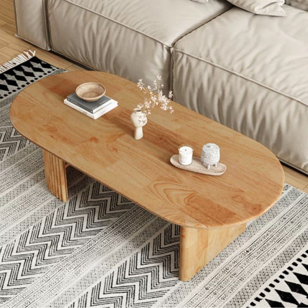 PAUL Japandi Solid Wood Coffee Table