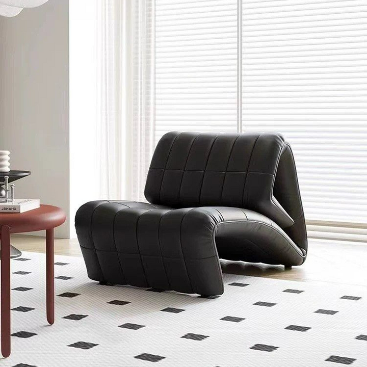 MATTHEW Modern Leather Adjustable Lounge Chair