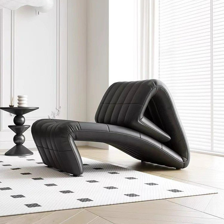 MATTHEW Modern Leather Adjustable Lounge Chair