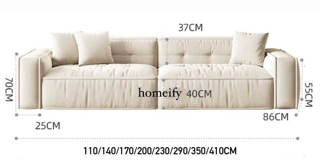 DELSIRA Modern Boucle Sofa