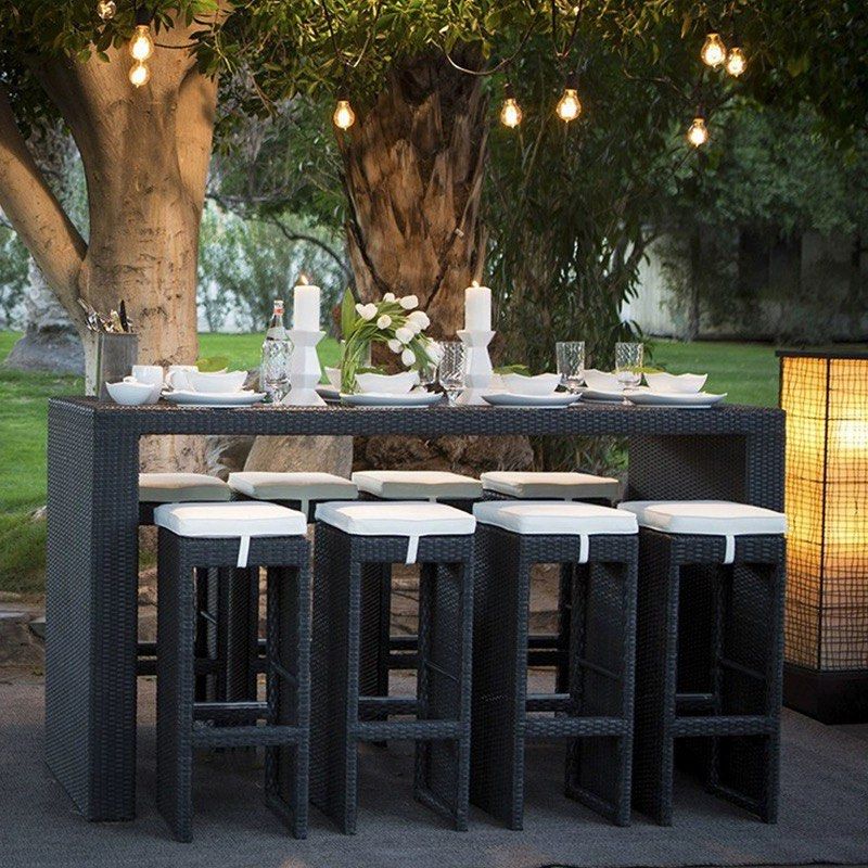VEICRA Modern Outdoor Bar Table & Chairs