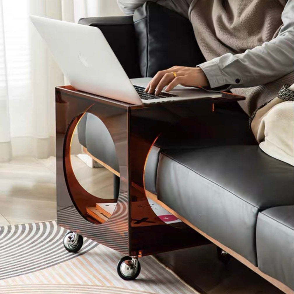MIKA Movable Acrylic Side Table