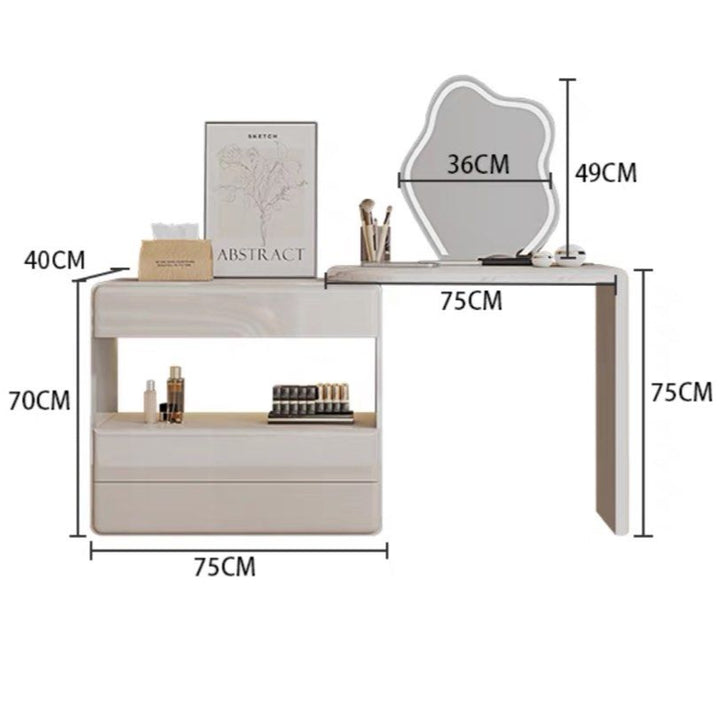 HARA Modern Extendable Vanity Table