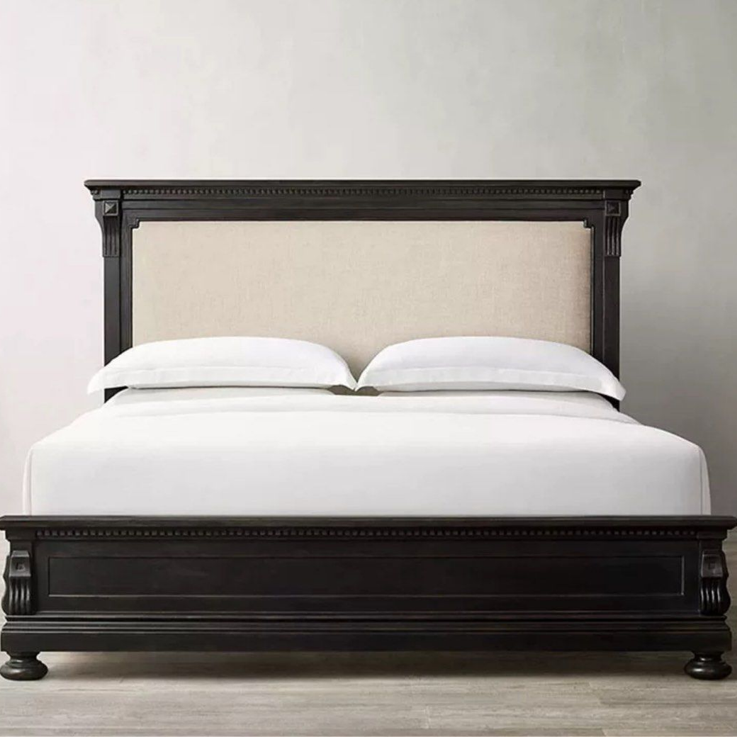 HARIER Rustic Solid Wood Bedframe