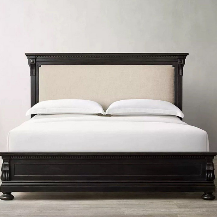 HARIER Rustic Solid Wood Bedframe