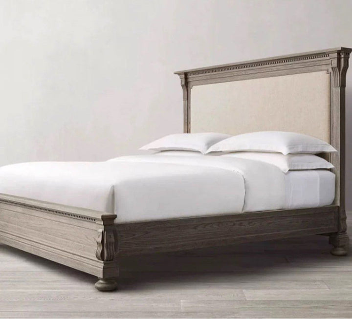 HARIER Rustic Solid Wood Bedframe