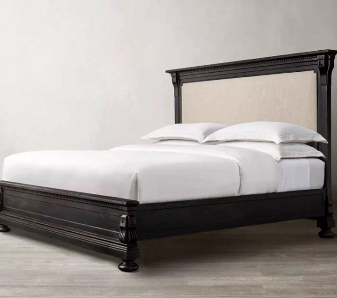 HARIER Rustic Solid Wood Bedframe