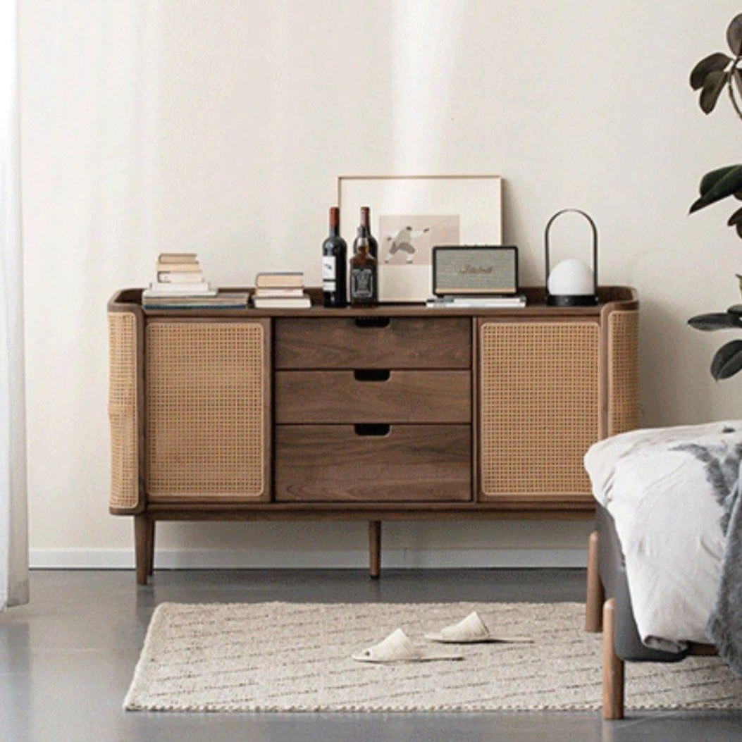 JAVEAN Solid Wood Sideboard