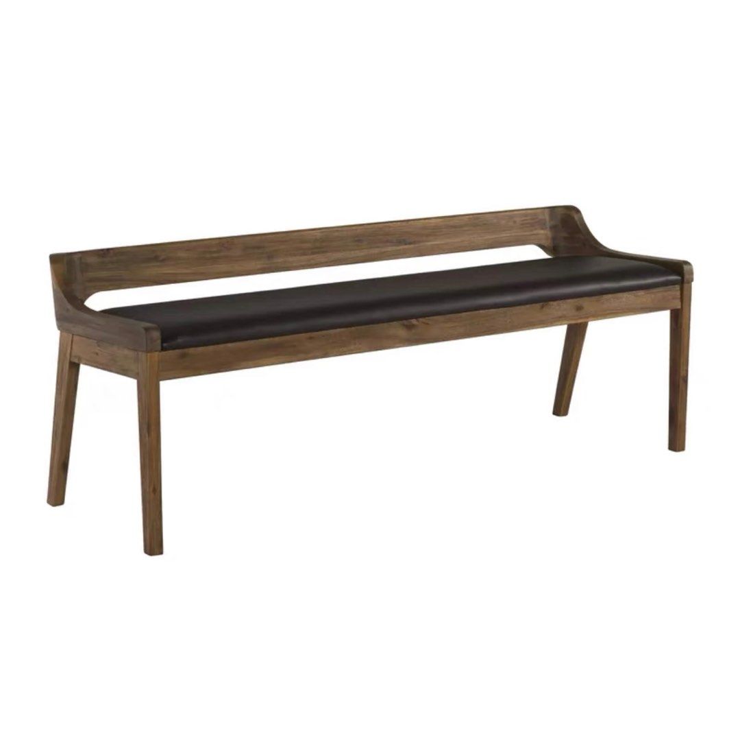 AERITH Rustic Solid Wood Bench