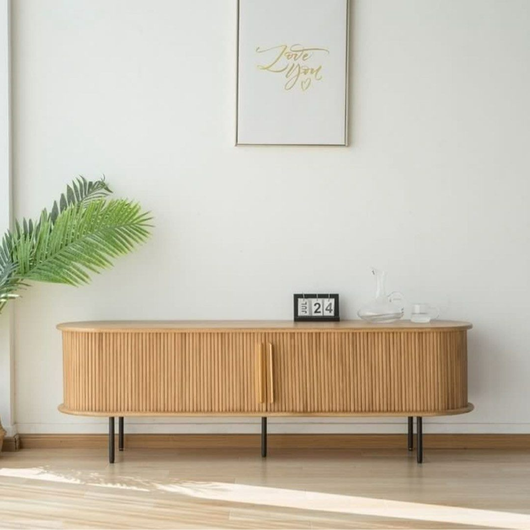 DARREK Rustic Solid Wood TV Console