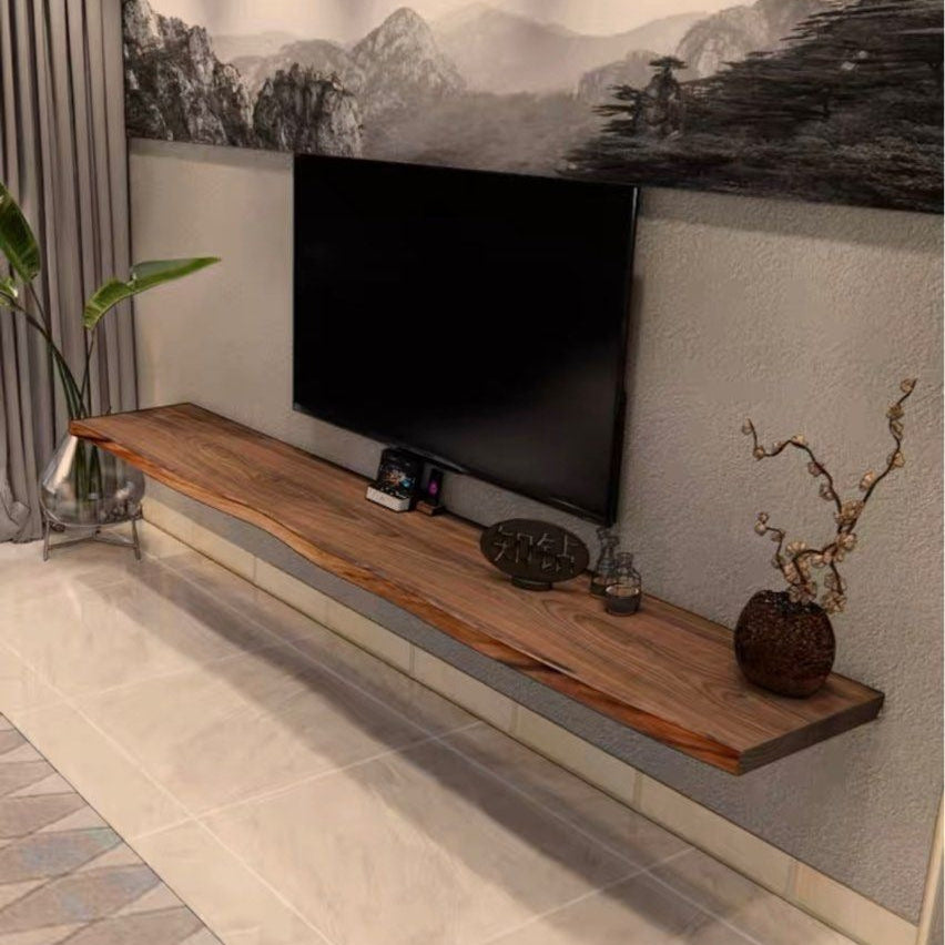 JAGG Rustic Solid Wood Floating TV Console