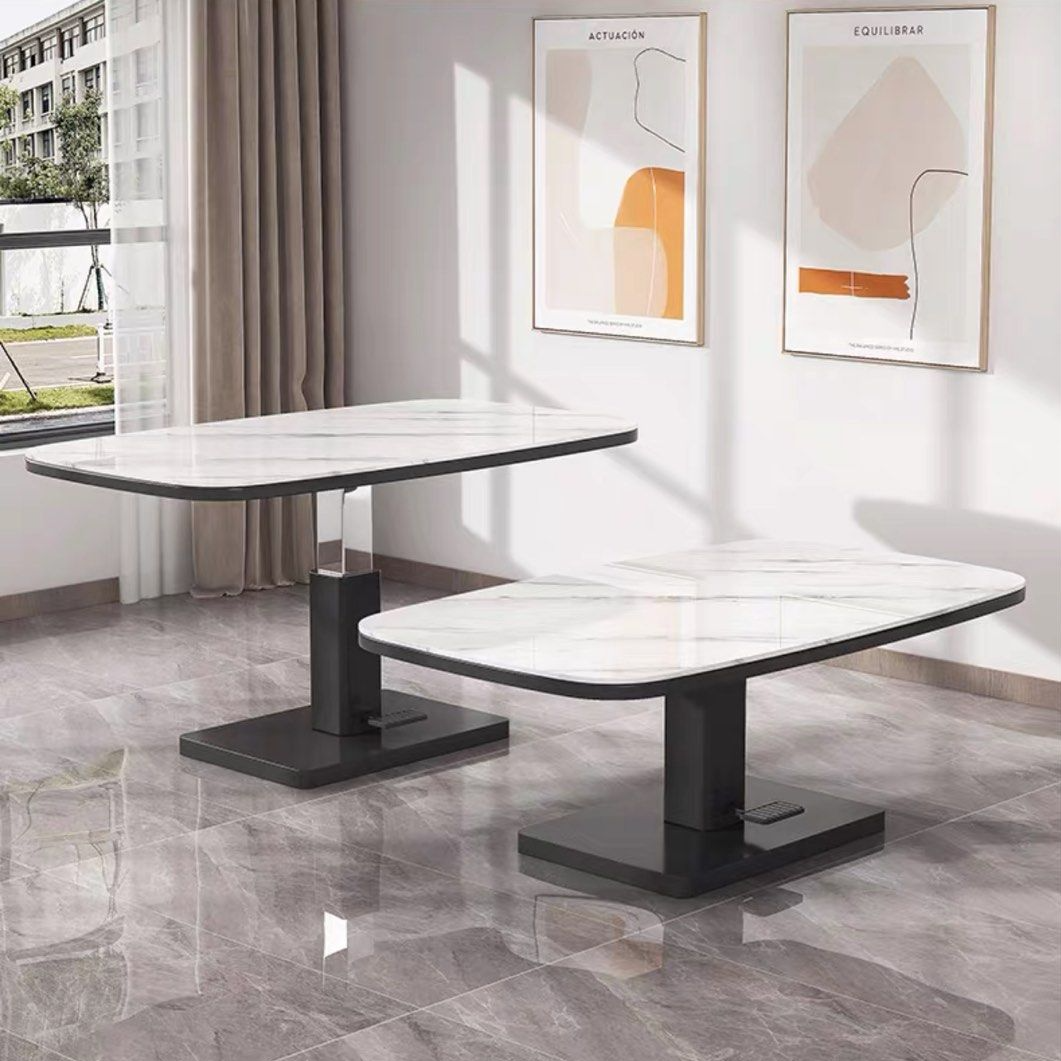 BLAYDES Modern Convertible Sintered Stone Coffee/Dining Table