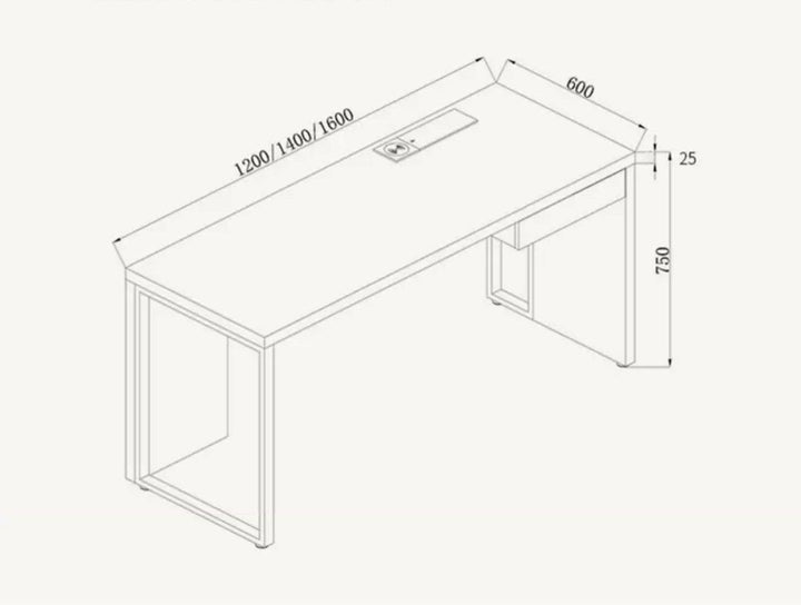 BRANSON Solid Wood Study Desk