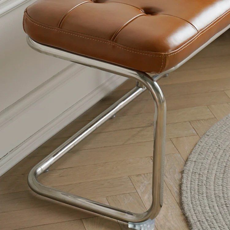 FABIOLA Leather Bench & Ottoman