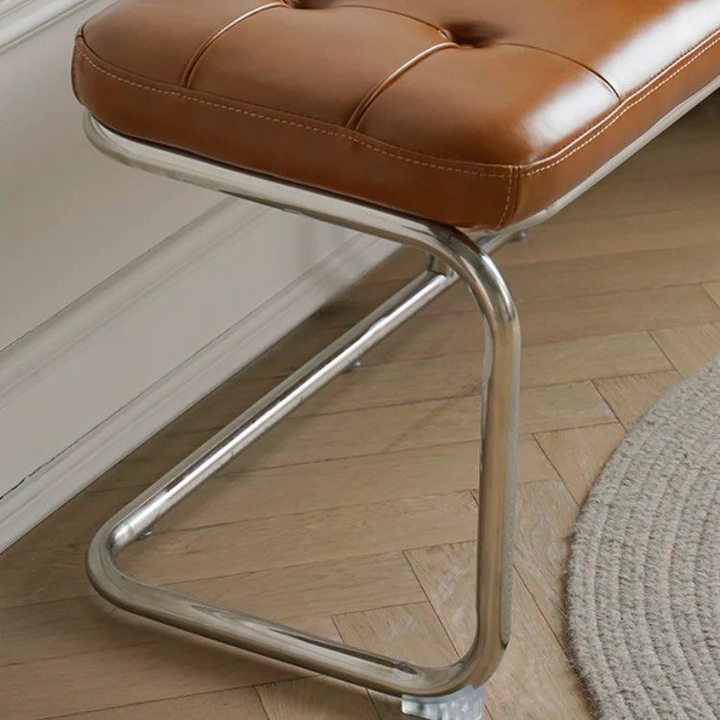 FABIOLA Leather Bench & Ottoman