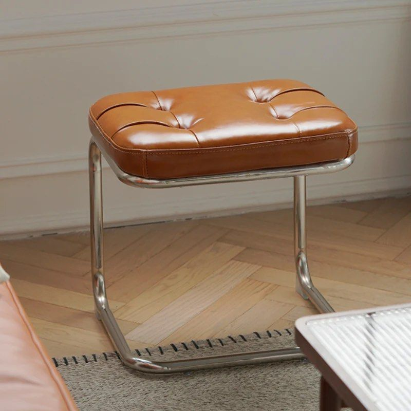 FABIOLA Leather Bench & Ottoman