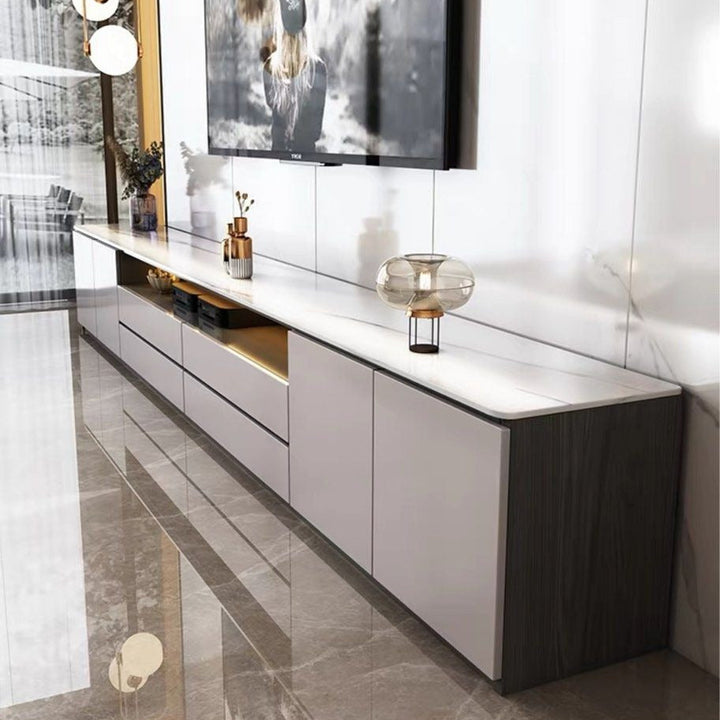 VERNESTRA Modern Sintered Stone TV Console